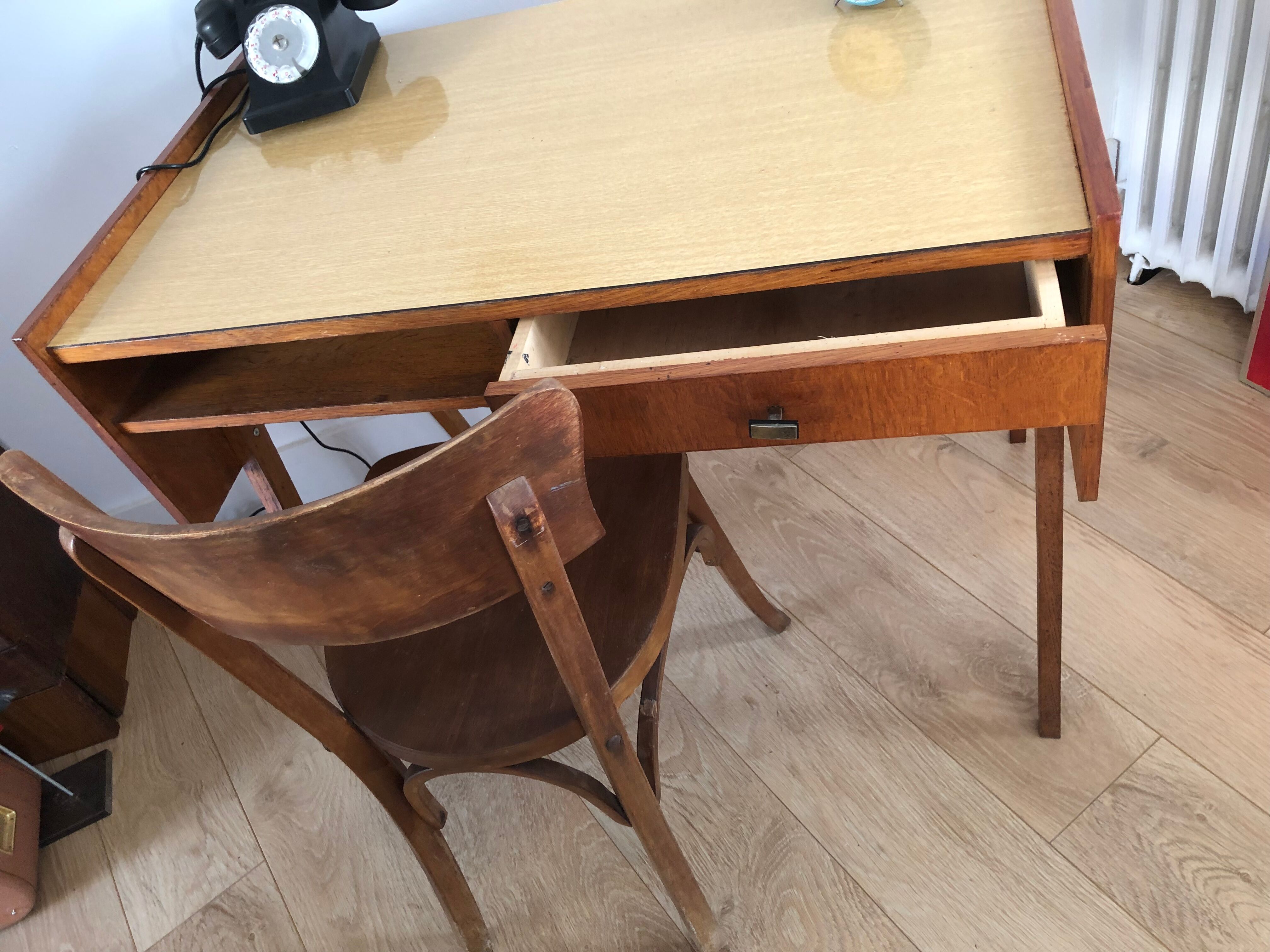 Scandinavian-style vintage desk