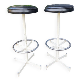 Two beautiful vintage bar stools
