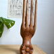 Hand of Buddha baguier carved wood