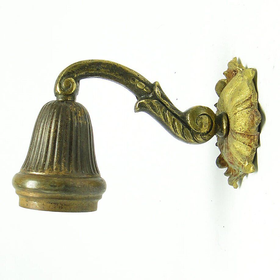 Antique wall lamp in metal, 1890s