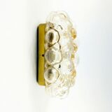 Bubble glass wall light by helena tynell for limburg, germany, 1960s