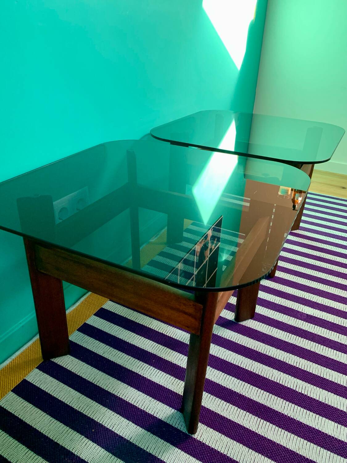 Pair of vintage coffee tables - Scandinavian