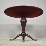 Round mahogany table , 1950