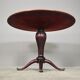 Round mahogany table , 1950