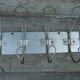 School or industrial wall-mounted door 7 double patères