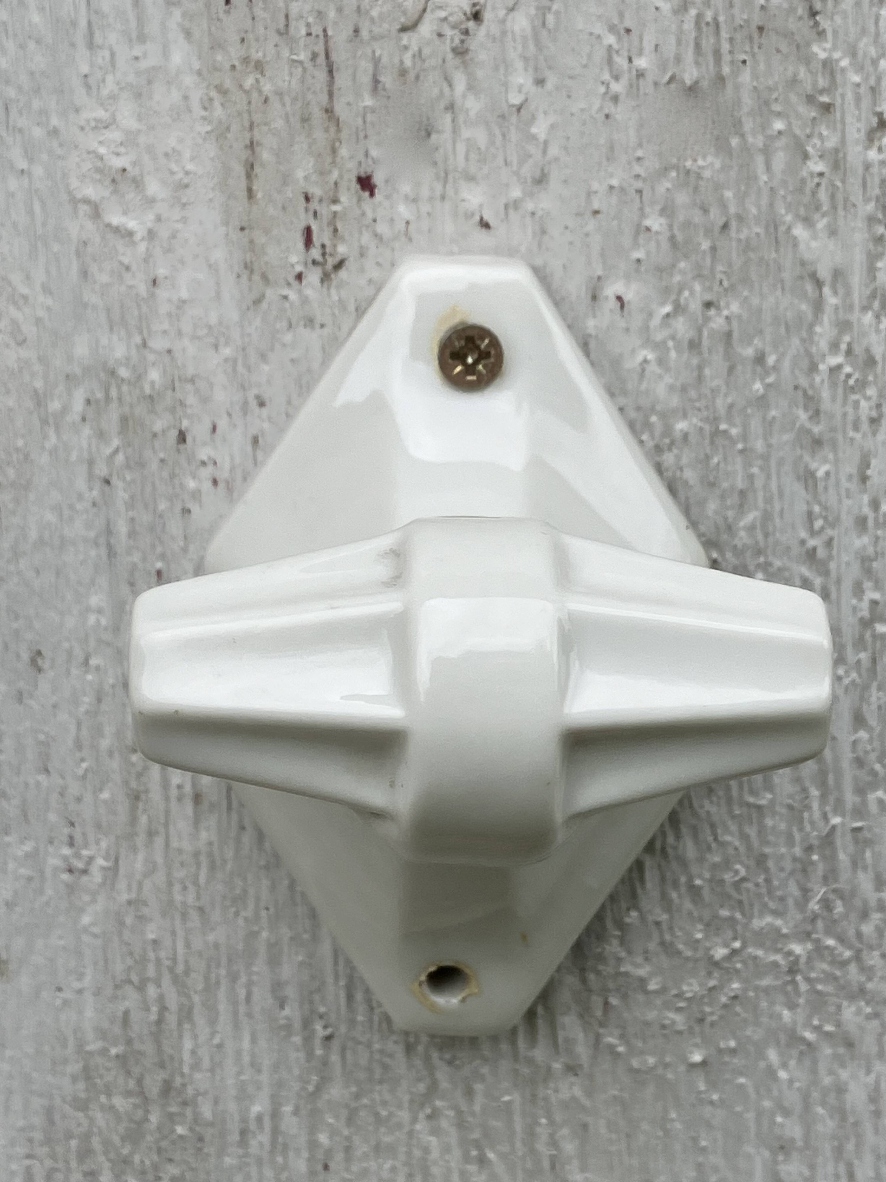 Porcelain coat hook, art-deco