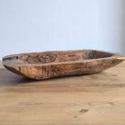 Olive wood trinket tray, 1950