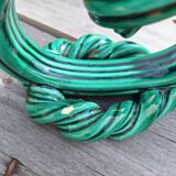 Pair of ceramic candlesticks