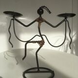 Chandelier en métal mid century Laurids Lonborg
