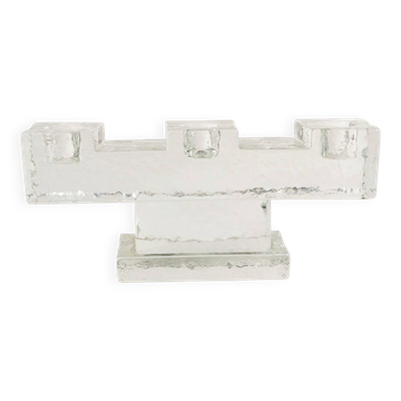 Glass, monumental candlestick, Germany 1960s