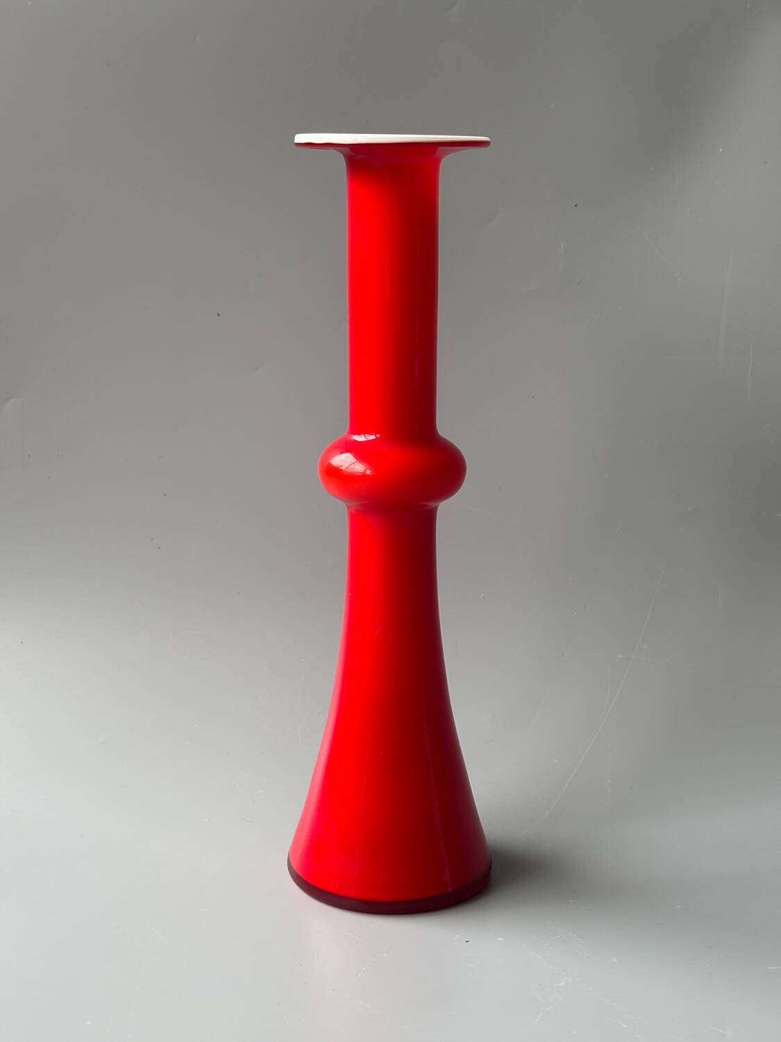 Vase verre soufflé Kastrup Holmegaard, Danemark,1960