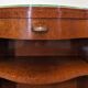 Pair of Art Deco amboyna burl bedside tables circa 1920