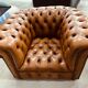 Fauteuil chesterfield en cuir une place xl