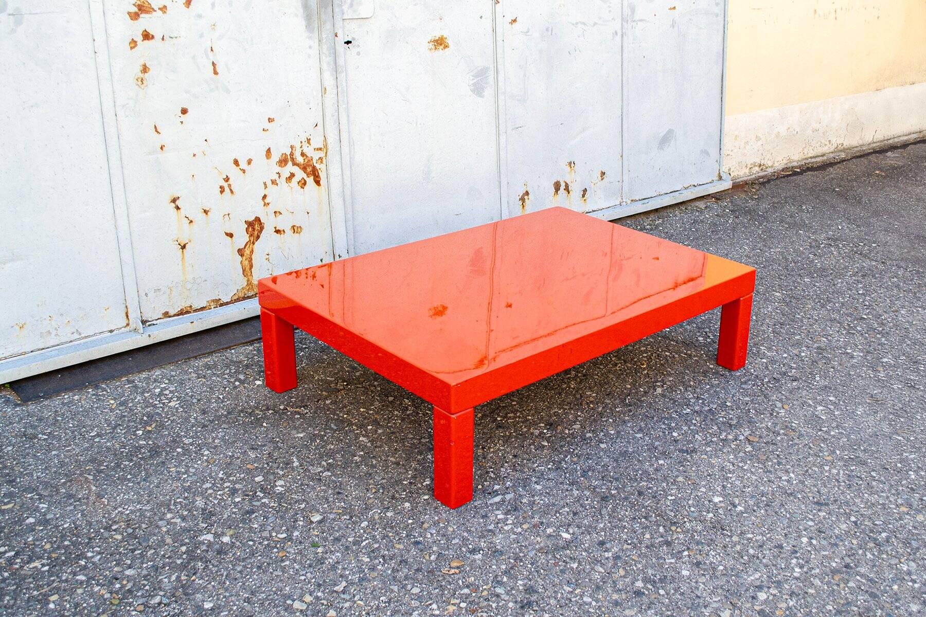 Orange coffee table, Italy, 1970s