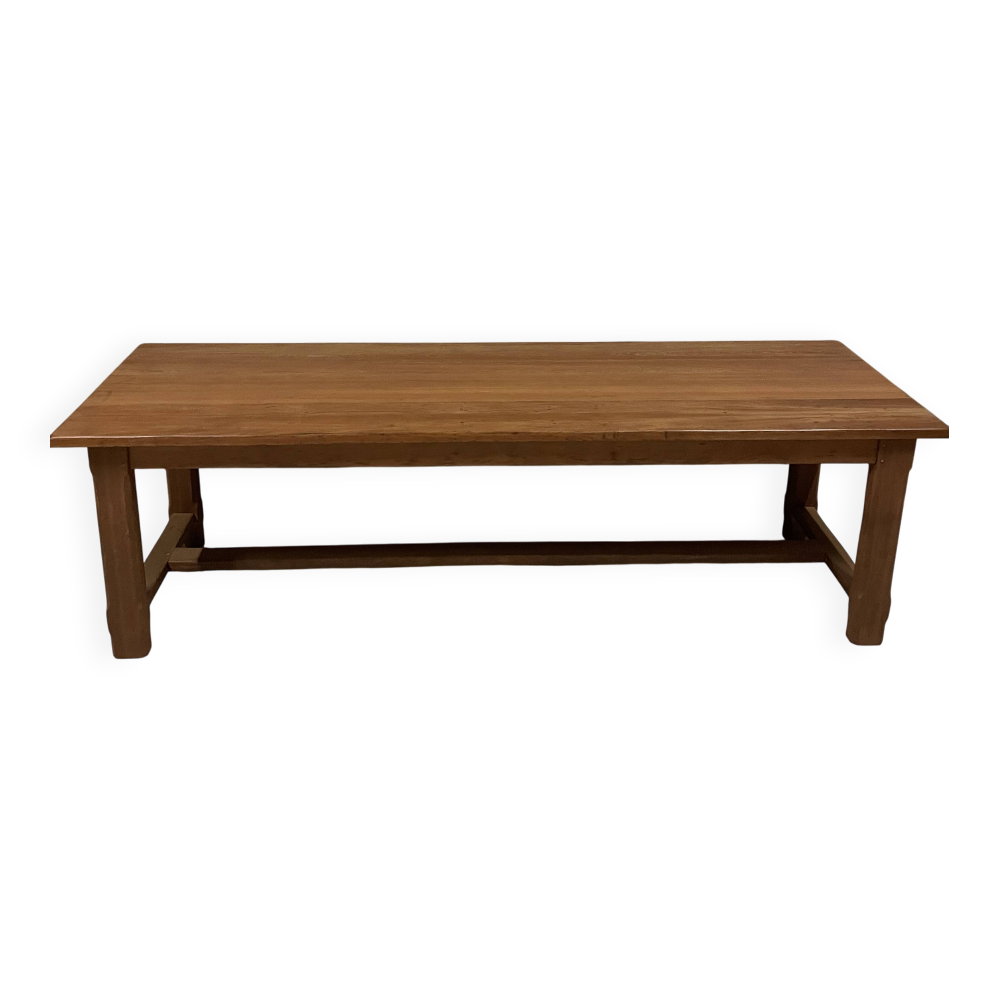 Immense solid wood farmhouse table - elegant 2.6m