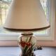 Ceramic base table lamp + lampshade - Height 59 cm