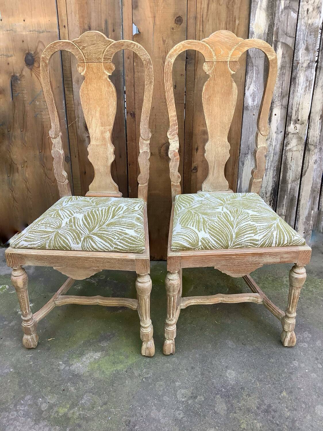 Set of two Swedish Baroque chairs