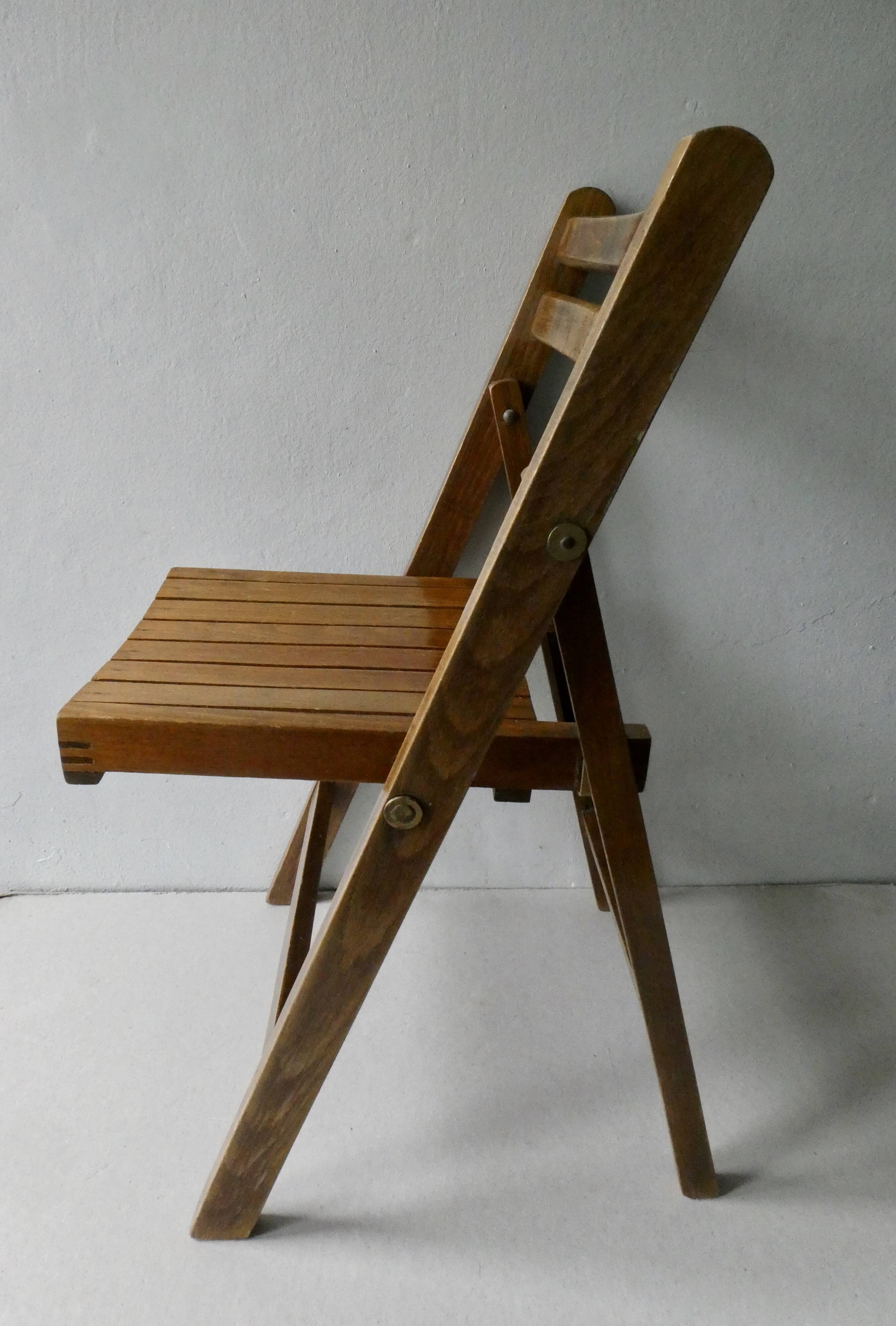 Child chair, wooden, folding, 70s