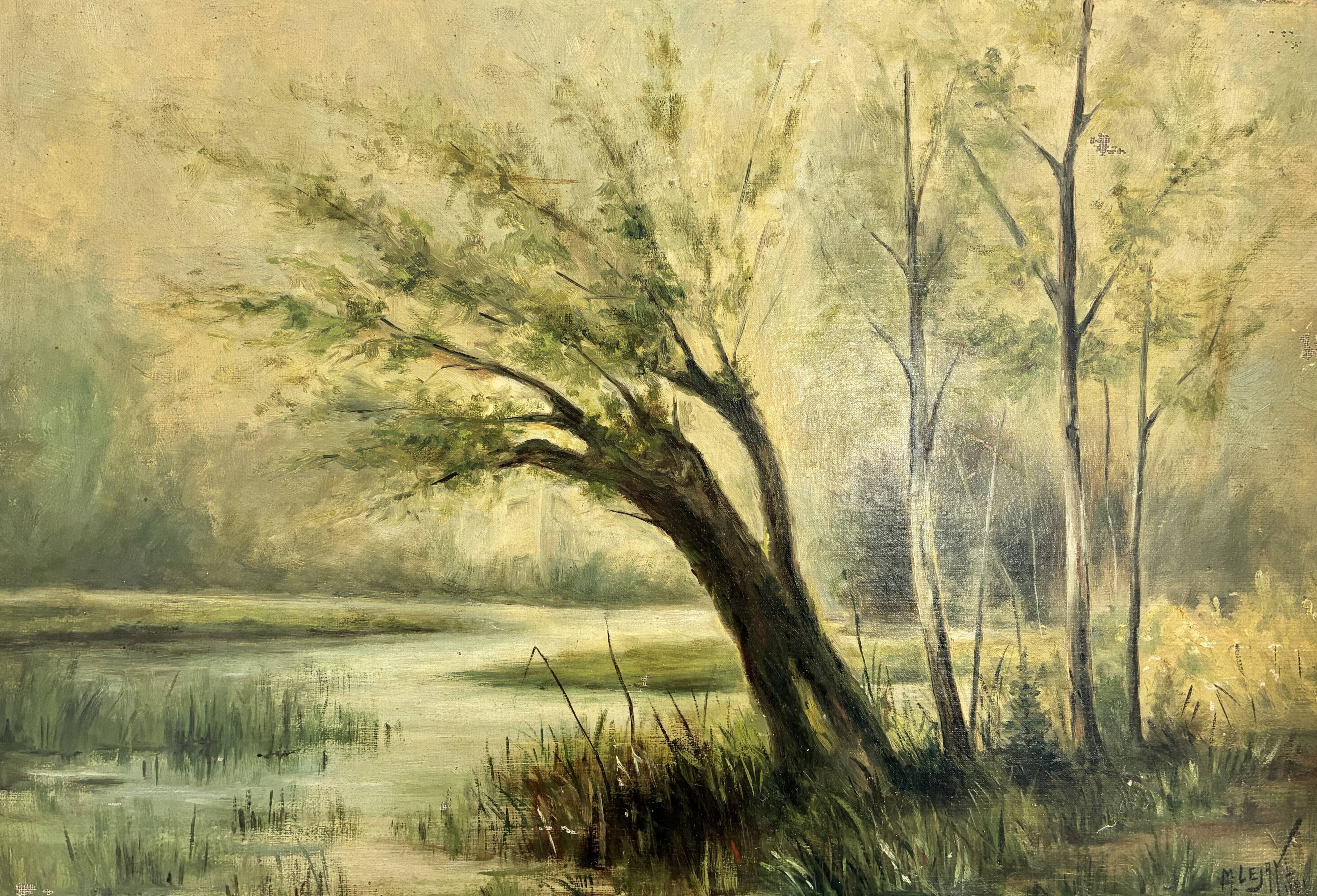 Oil painting on canvas from the early 20th century.