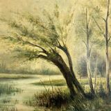 Oil painting on canvas from the early 20th century.