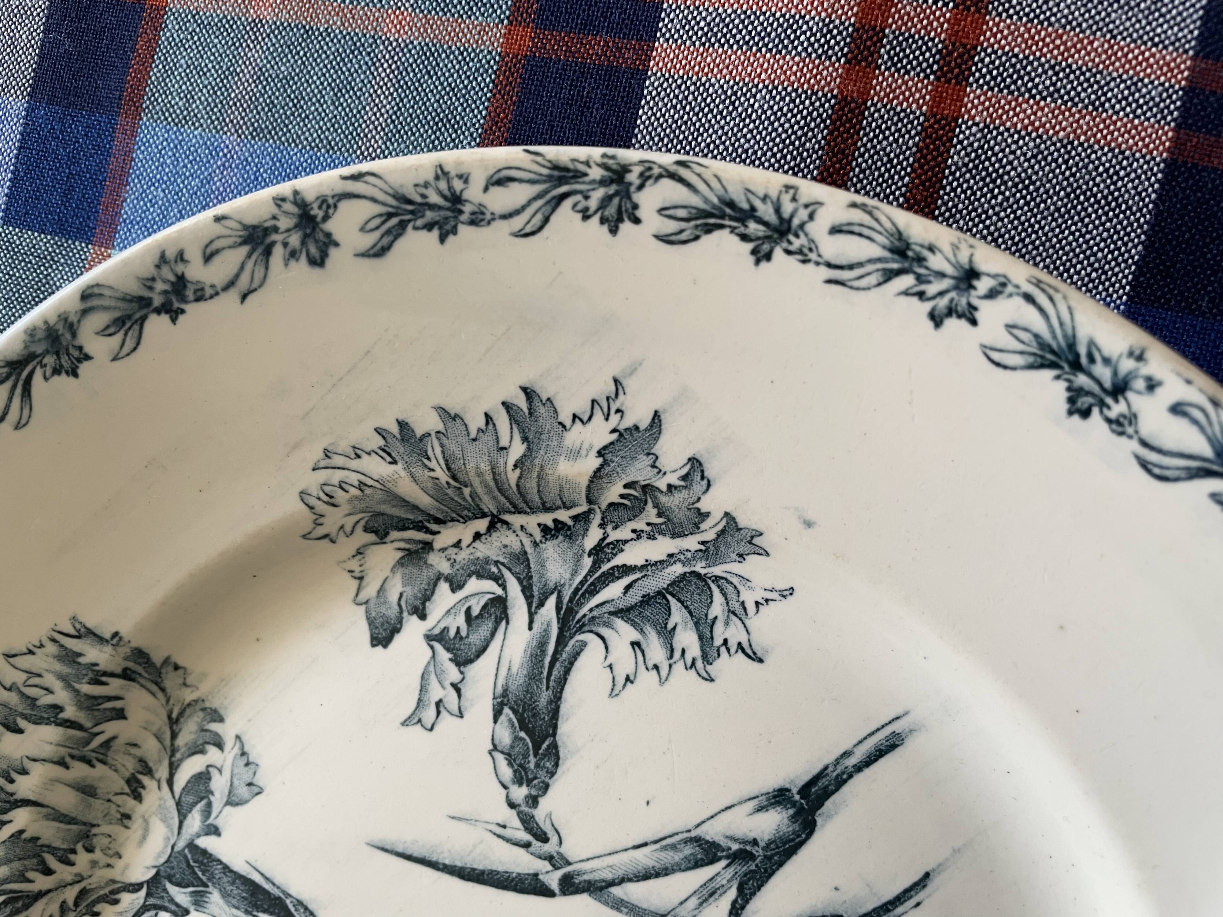 Mismatched ironstone flat plates