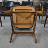 Ensemble de 6 fauteuils scandinaves en cuir et palissandre par Gondo Gravesen pour l’Atelier Bondo Gravesen Snedkerier 1960’s