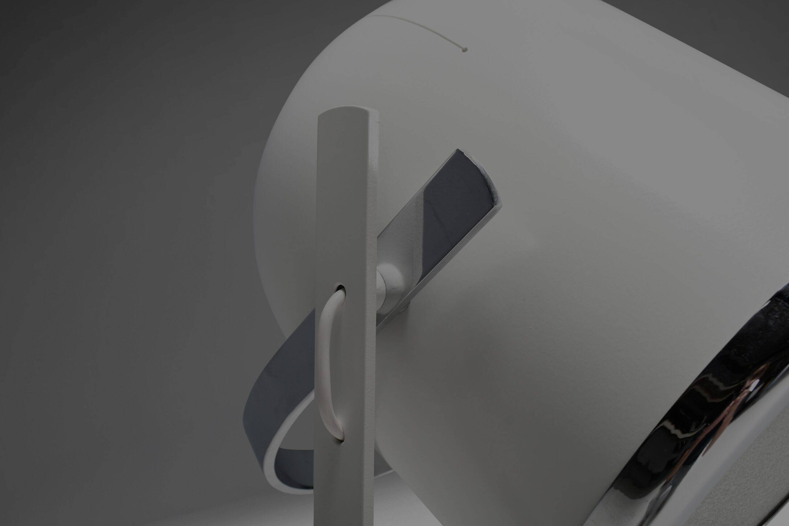 Rare metal and chrome floor lamp by Goffredo Reggiani, Italy, 1970s