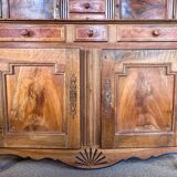 19th century Dauphinois sideboard in cherry wood, 2-part sideboard