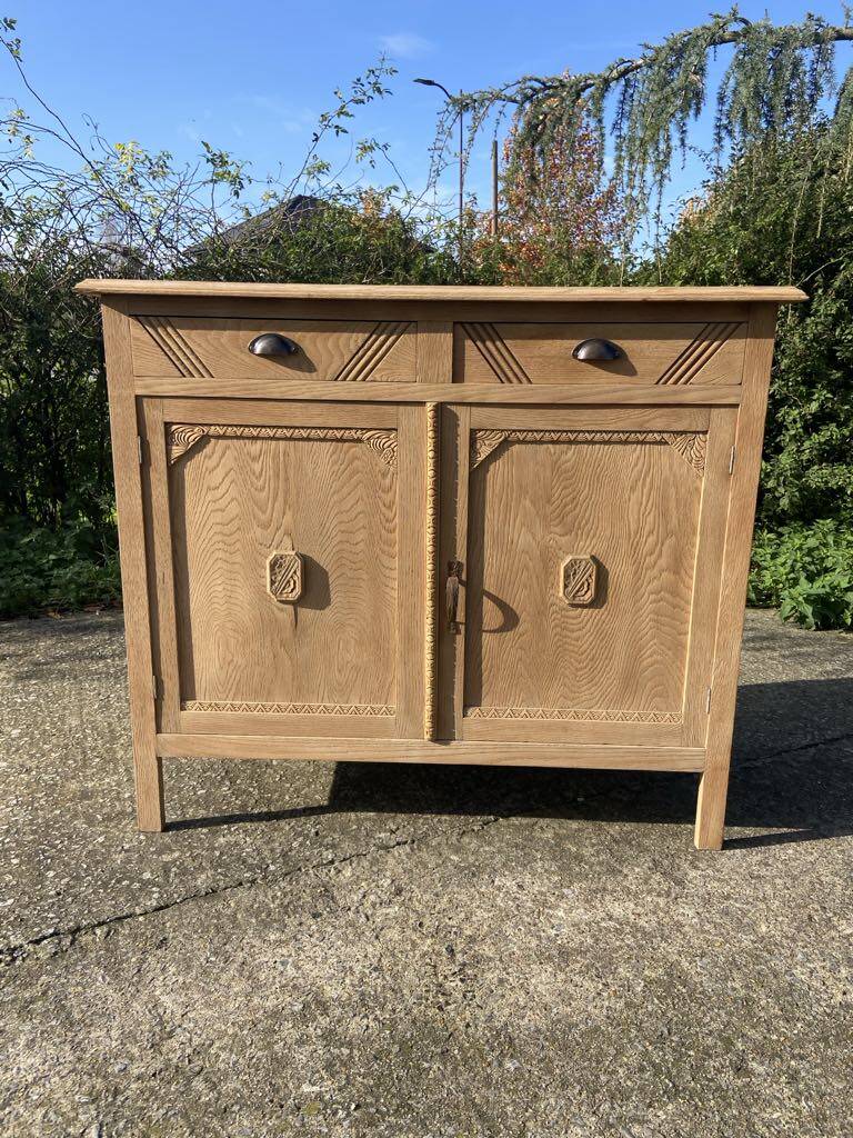Parisian sideboard in raw wood