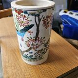 Tube vase signed Satsuma