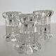 Vintage glass candle holders