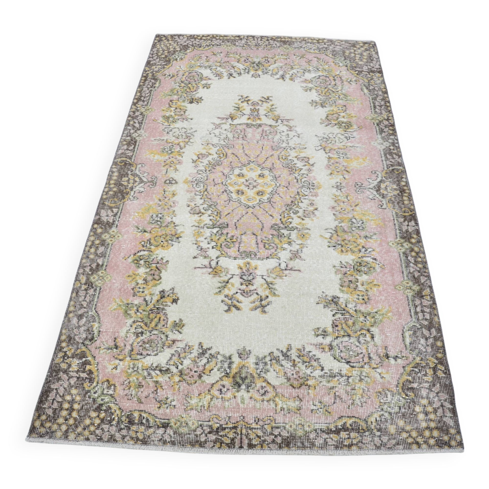 Vintage Anatolian Pink Floor Rug sku 3147