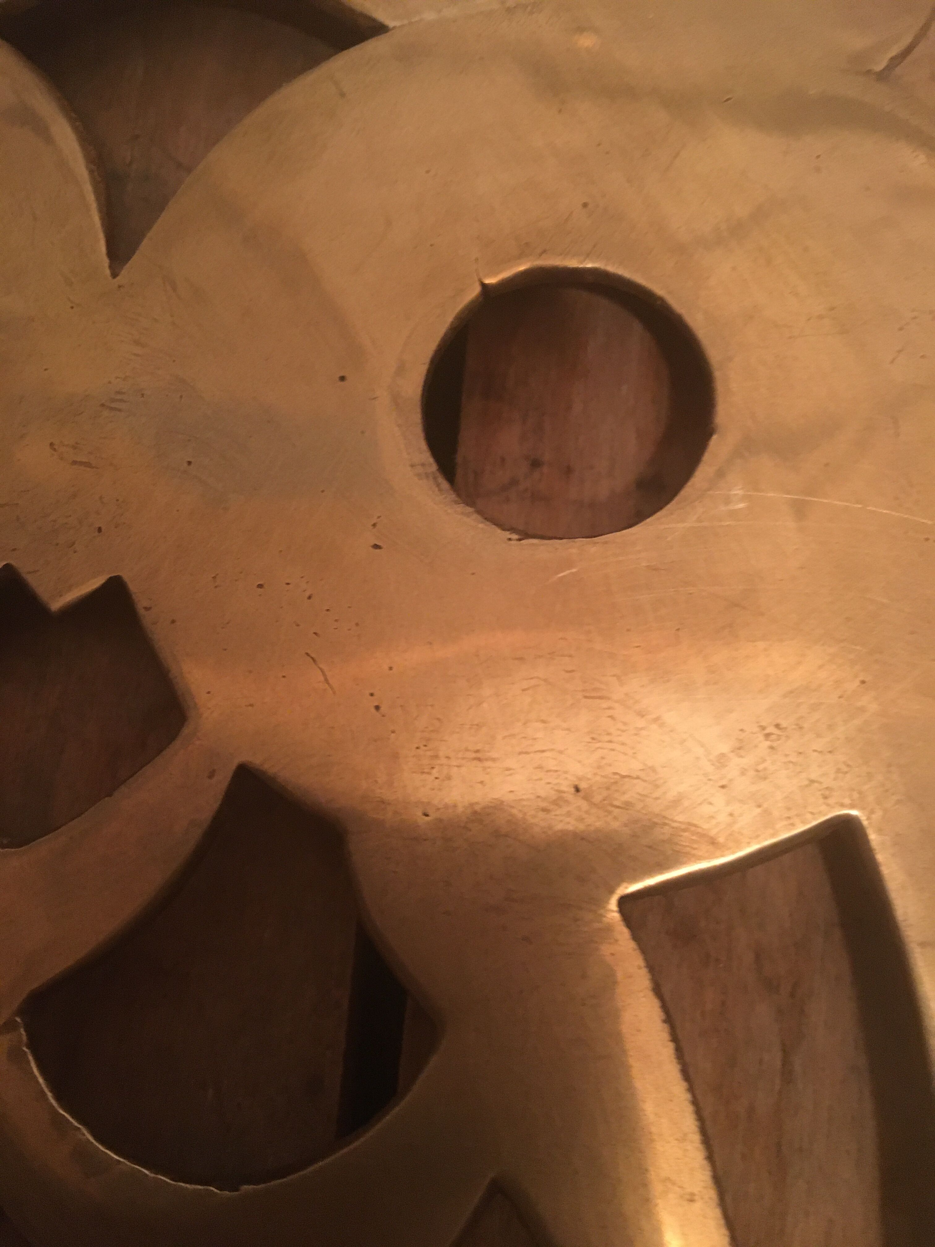 Brass table mat, 60s