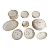 Grand service de table complet, porcelaine de Limoges et dorures, LOT 1