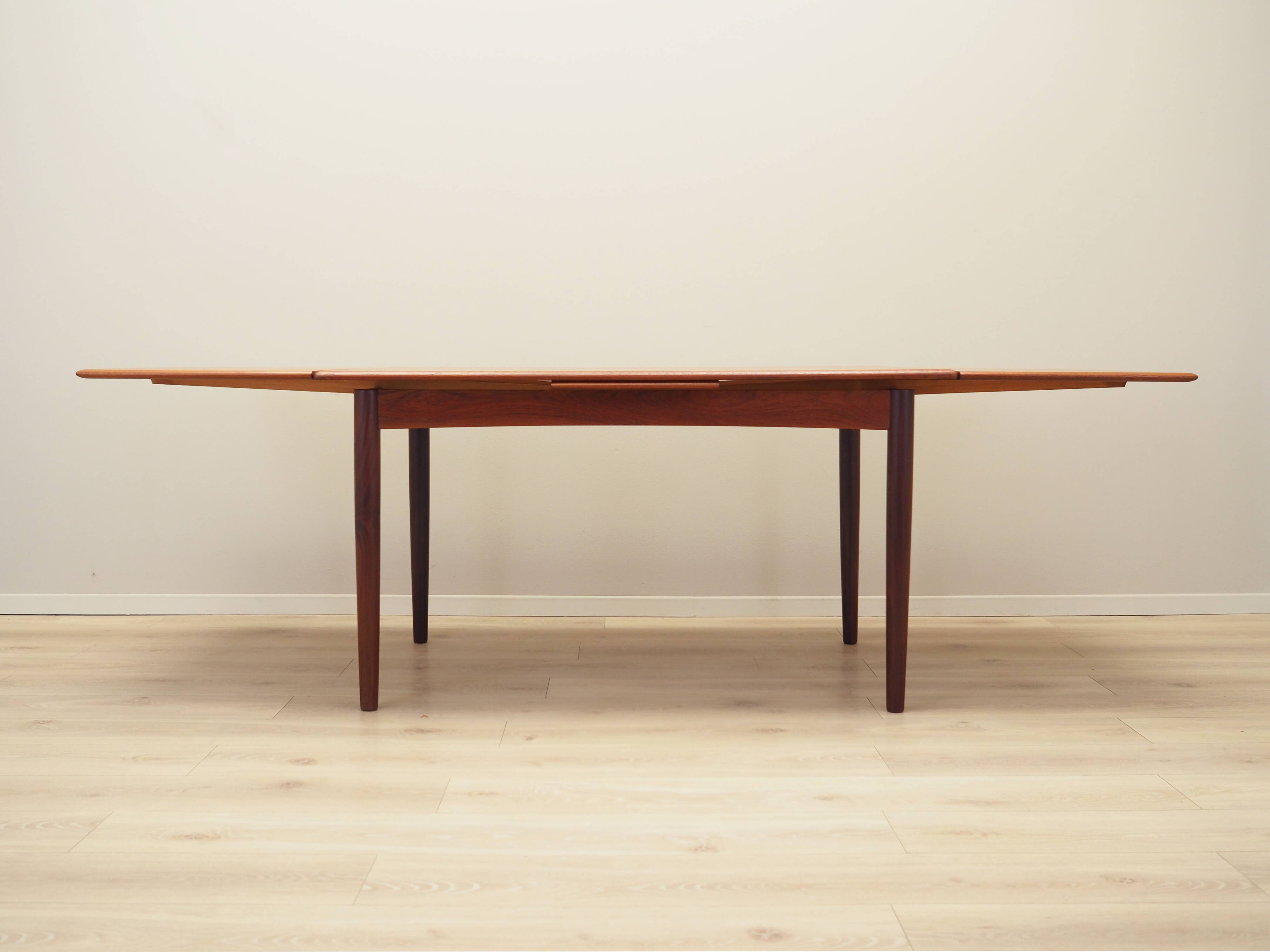 Teak table, Danish design, 1970s, production: Denmark