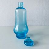 Blue glass decanter