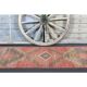 Vintage Turkish Hand-Knotted Wool Cotton Red Runner Rug 85x386