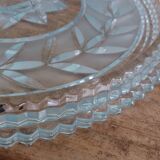 Pie dish, cut glass presentation plate by Walther Glass.