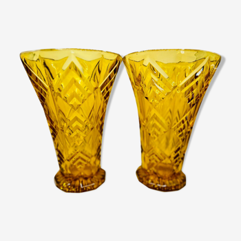 Pair of art deco vases