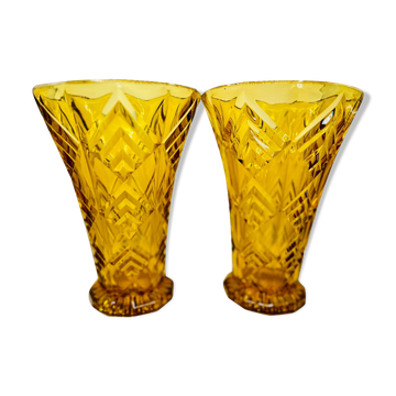 Pair of art deco vases