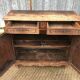 Antique Louis XV style solid oak sideboard with 2 drawers and 2 doors