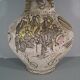 Vallauris ceramic vase signed Bessone décor orchestra instrument music
