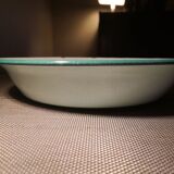 Celadon green enamelled metal fruit cup - 1950s