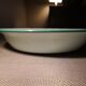 Celadon green enamelled metal fruit cup - 1950s