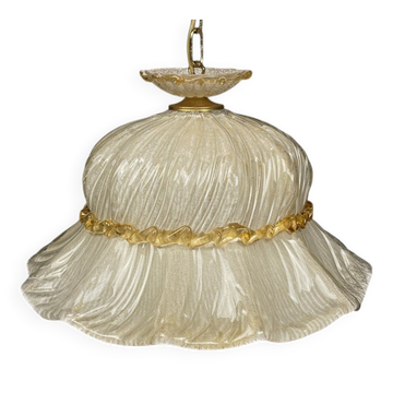 Suspension en Verre Murano Bonnet, Italie, années 1970