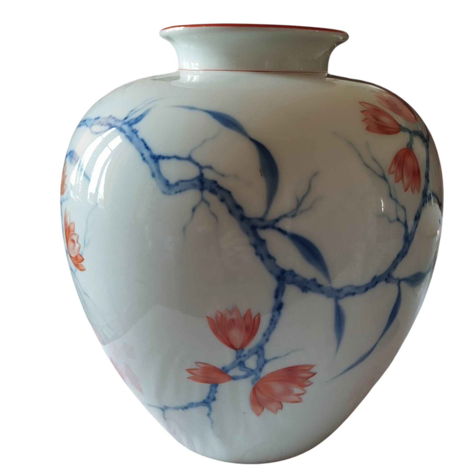 Porcelain vase by Rosenthal, hand-painted and signed. 1936
