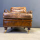 Fauteuil club en cuir des années 1950.
