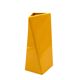 Space age yellow ceramic vase, Pietro Arosio, Parravicini Italy ca. 1960