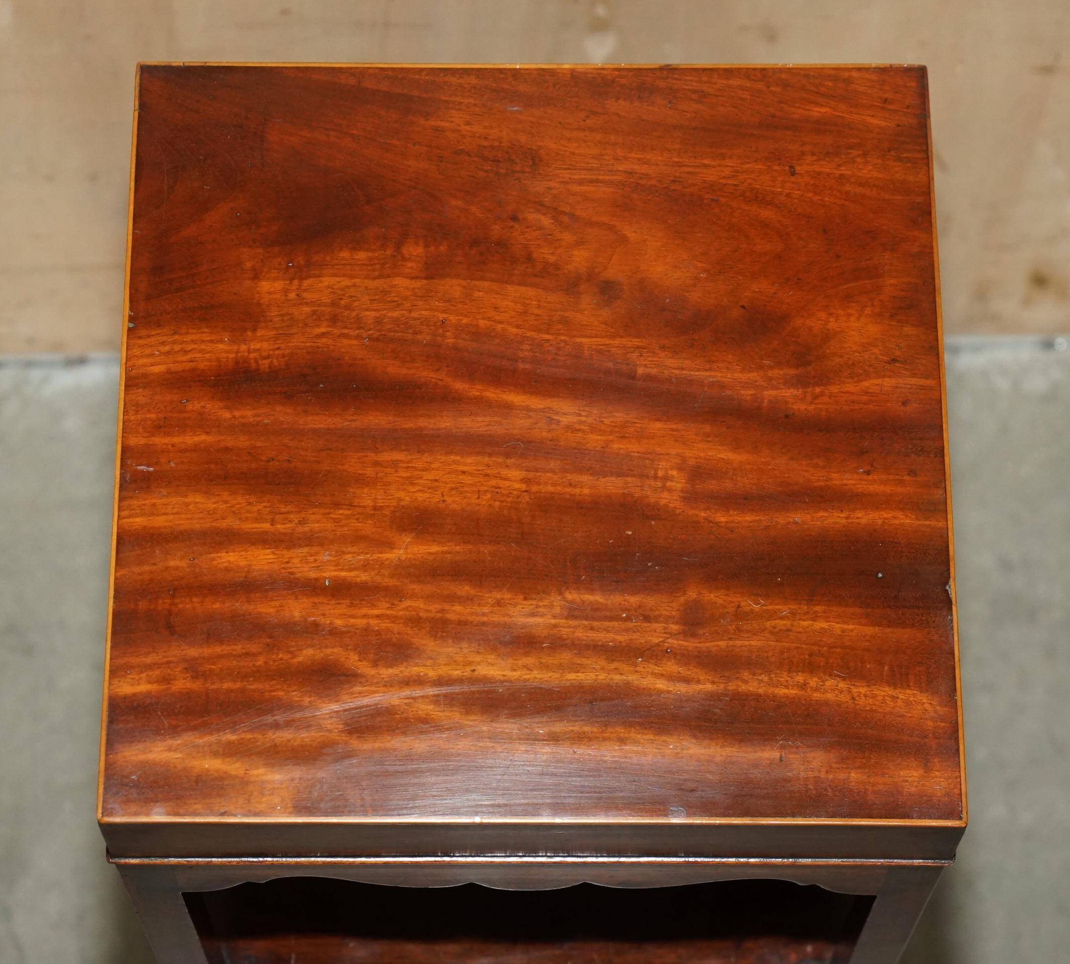 Georgian hardwood washstand with J & MP Bell ceramic bowl.
