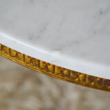 60s marble side table coffee table